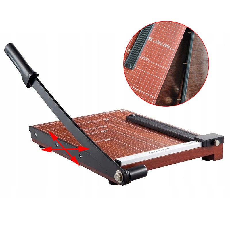 Ghilotina manuala A4, blat din lemn, marcaje format hartie, RESIGILAT - imagine 9